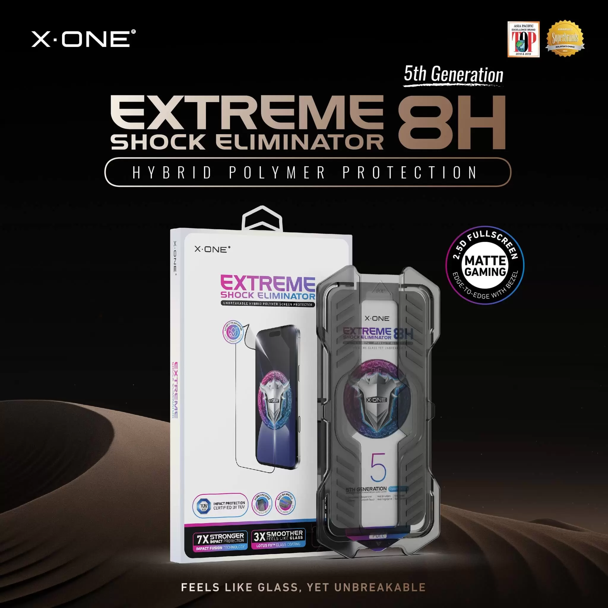 Extreme Shock Eliminator 8H z zestawem instalacyjnym - Matte Gaming