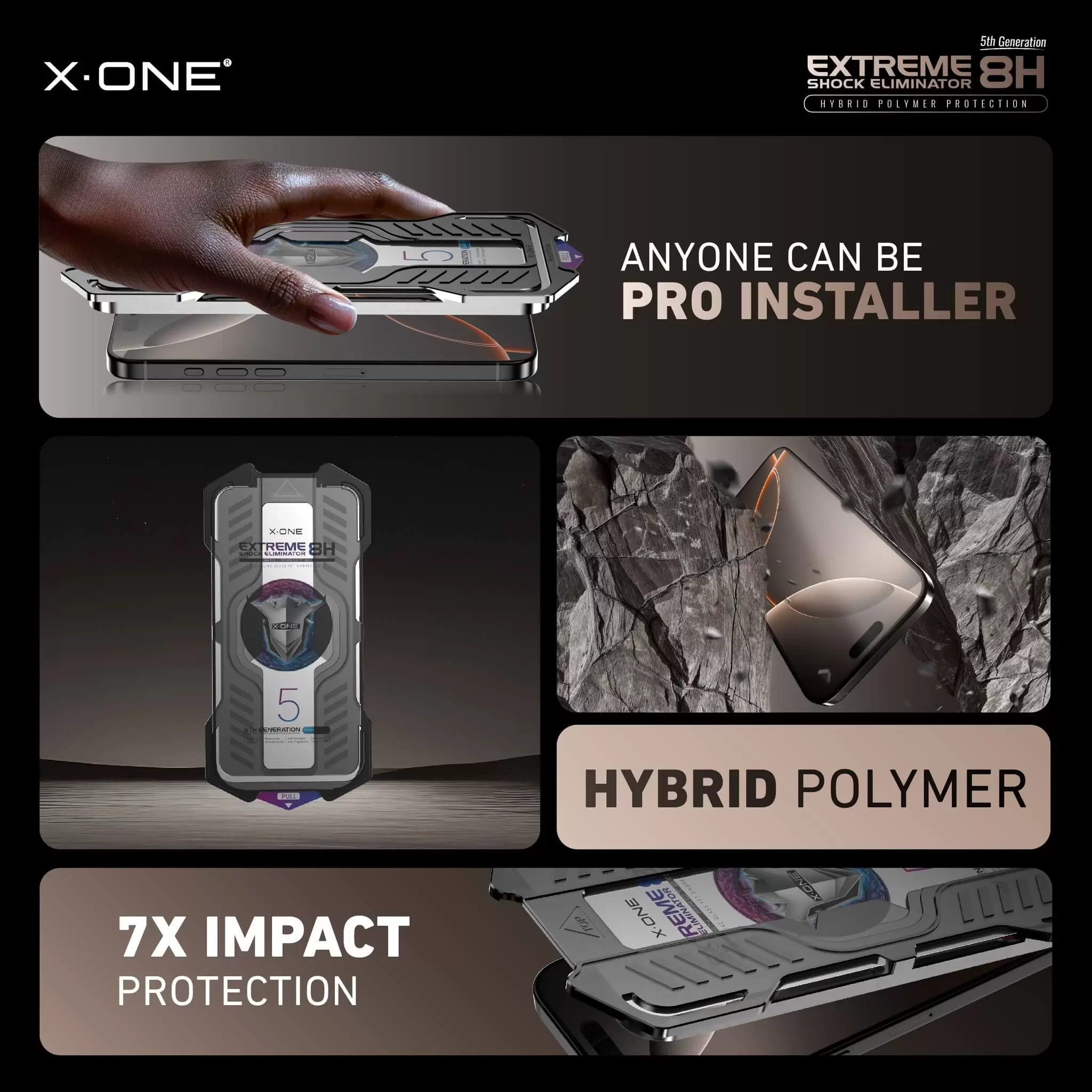 Extreme Shock Eliminator 8H z zestawem instalacyjnym - Matte Gaming