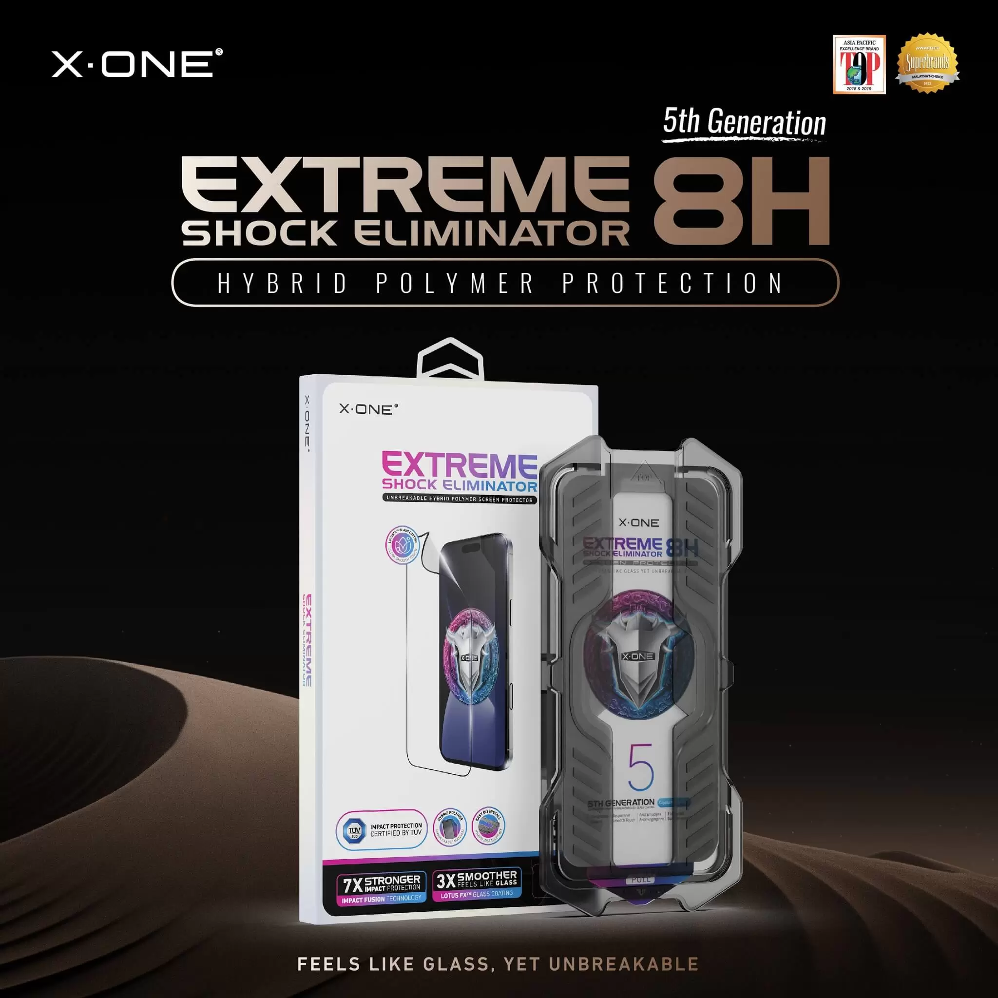 Extreme Shock Eliminator 8H z zestawem instalacyjnym - Clear HD