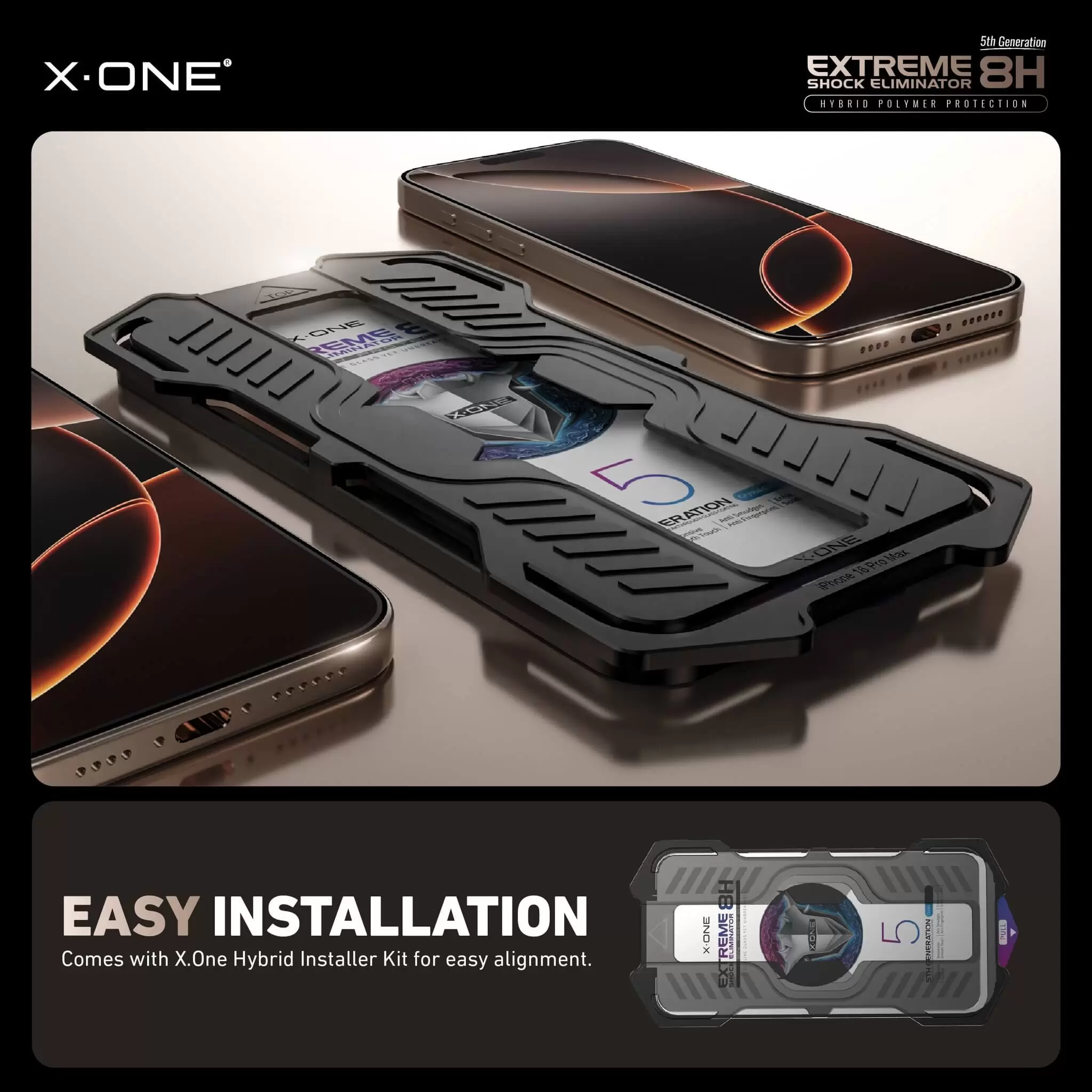 Extreme Shock Eliminator 8H z zestawem instalacyjnym - Clear HD