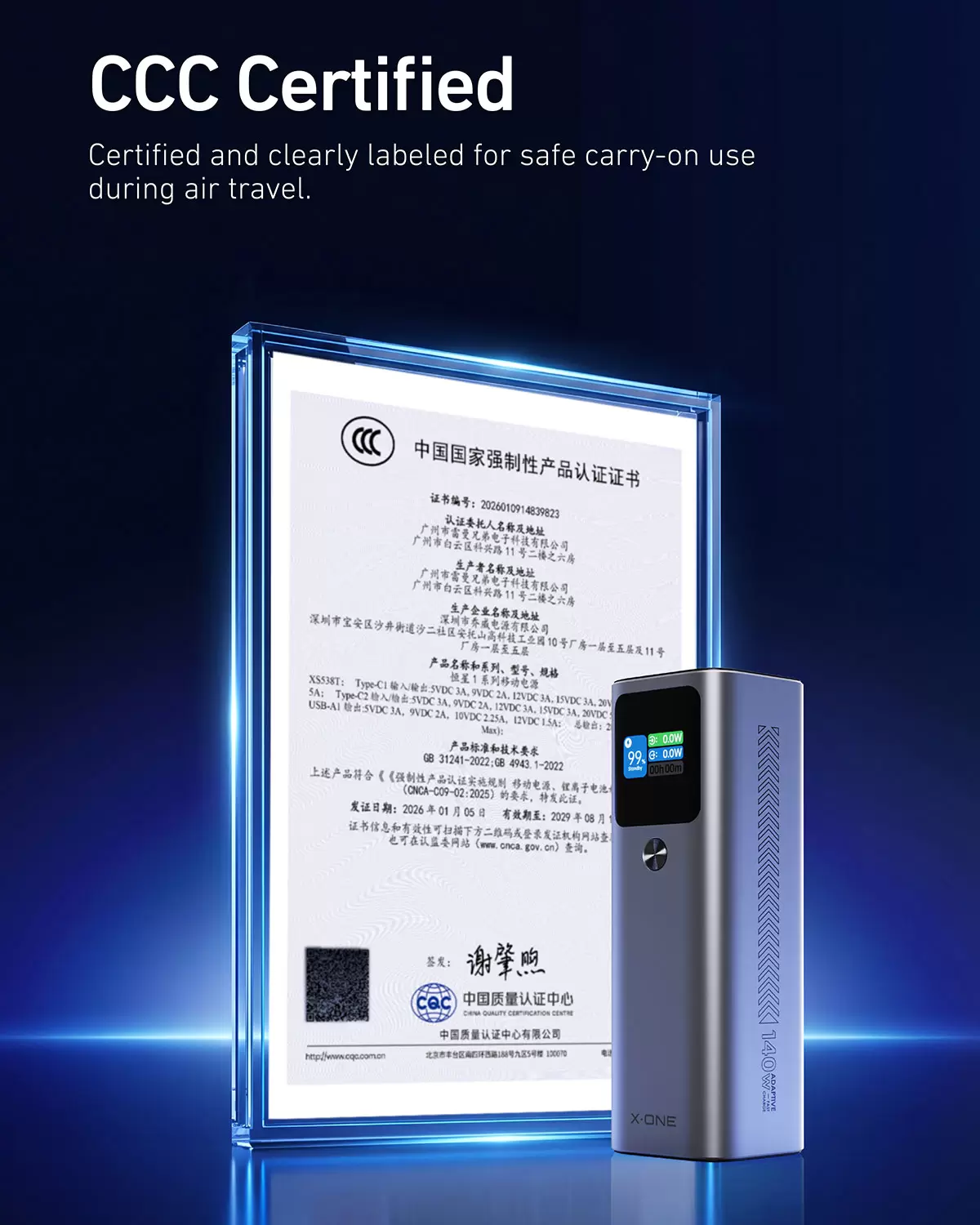 Gwiezdny powerbank 140W 27600mAh