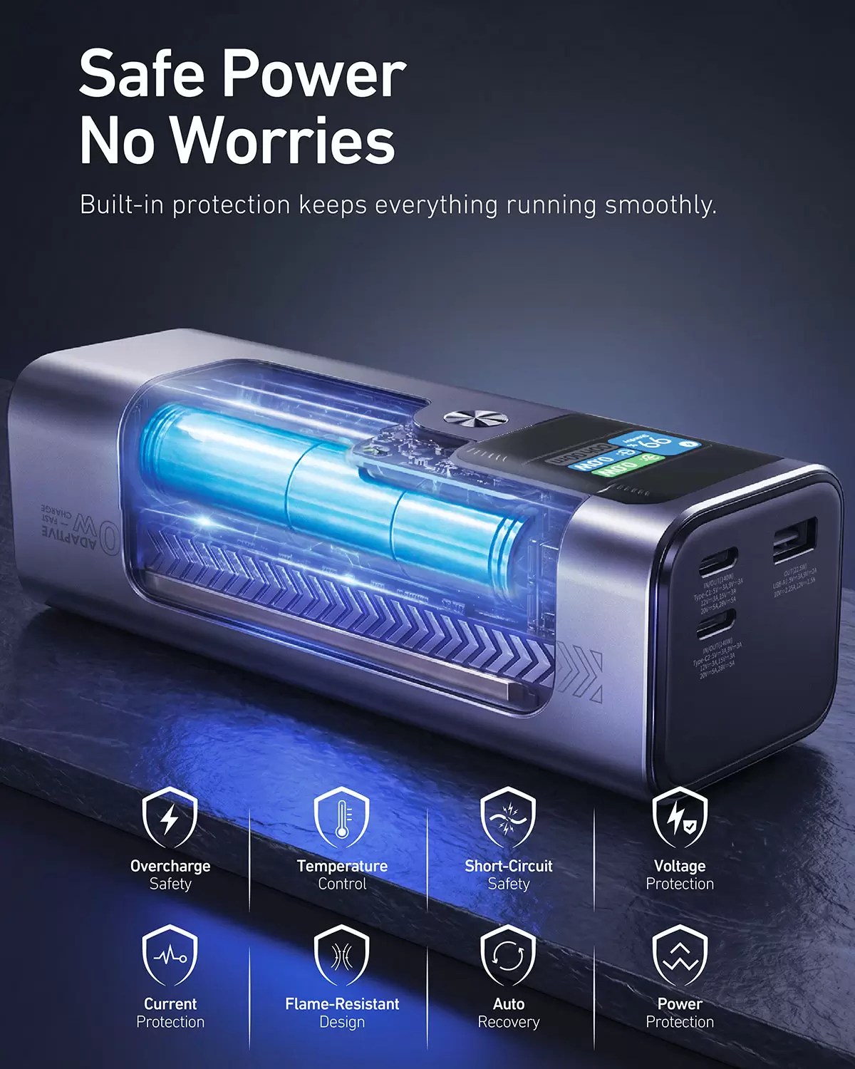 Gwiezdny powerbank 140W 27600mAh