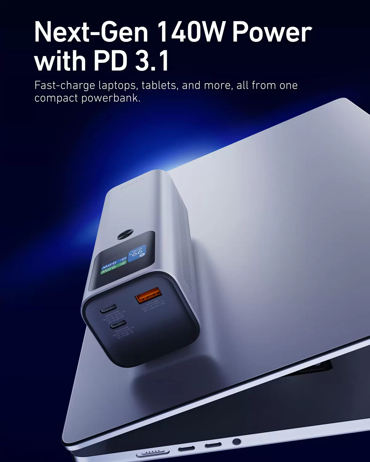 Gwiezdny powerbank 140W 27600mAh