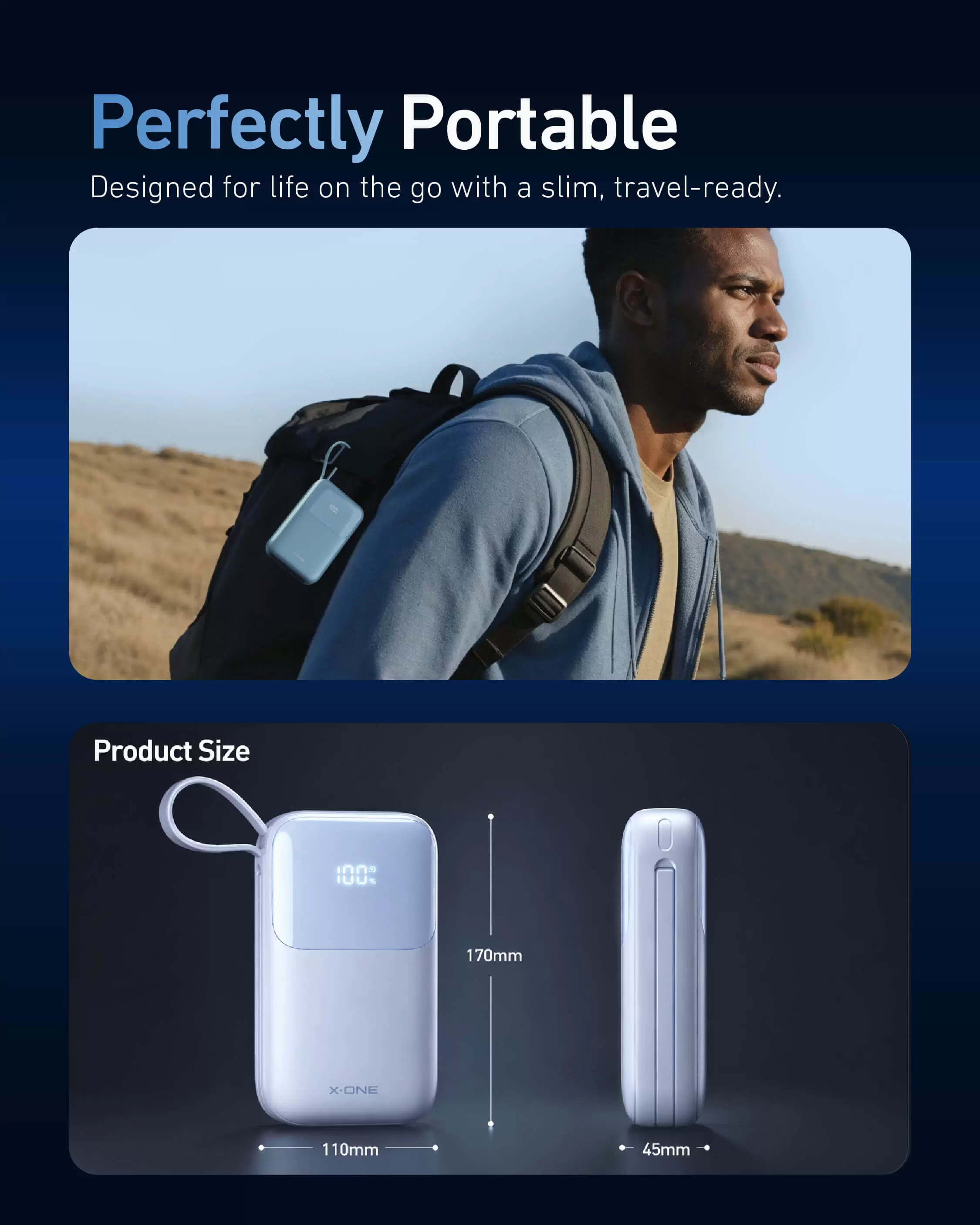 Powerbank Atom Duo 22,5W 10000mAh