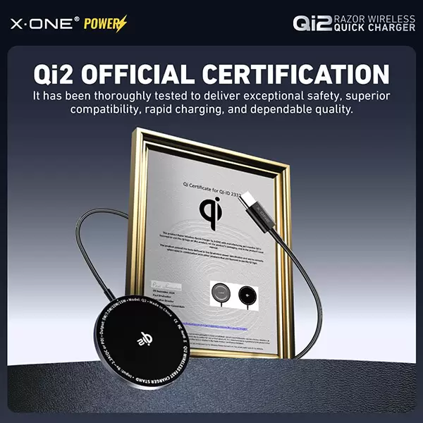 Bezprzewodowa szybka ładowarka Qi2 Razor