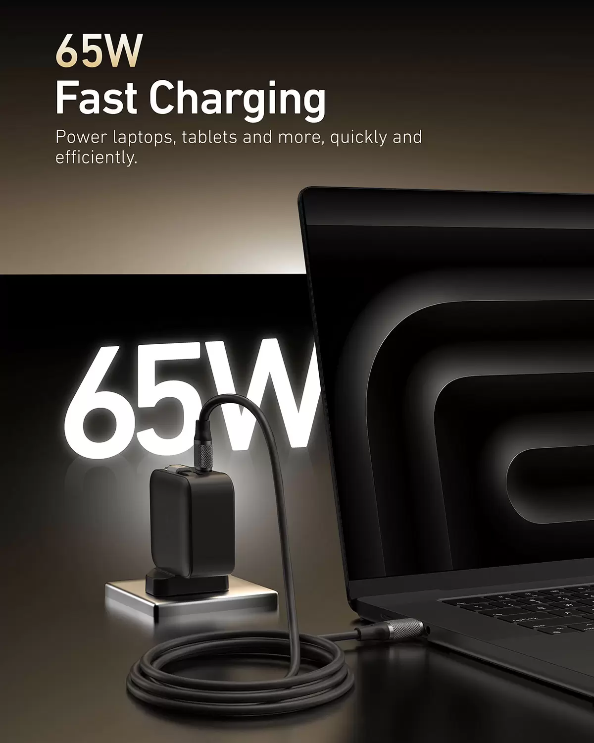 Ładowanie 65 W, chowane