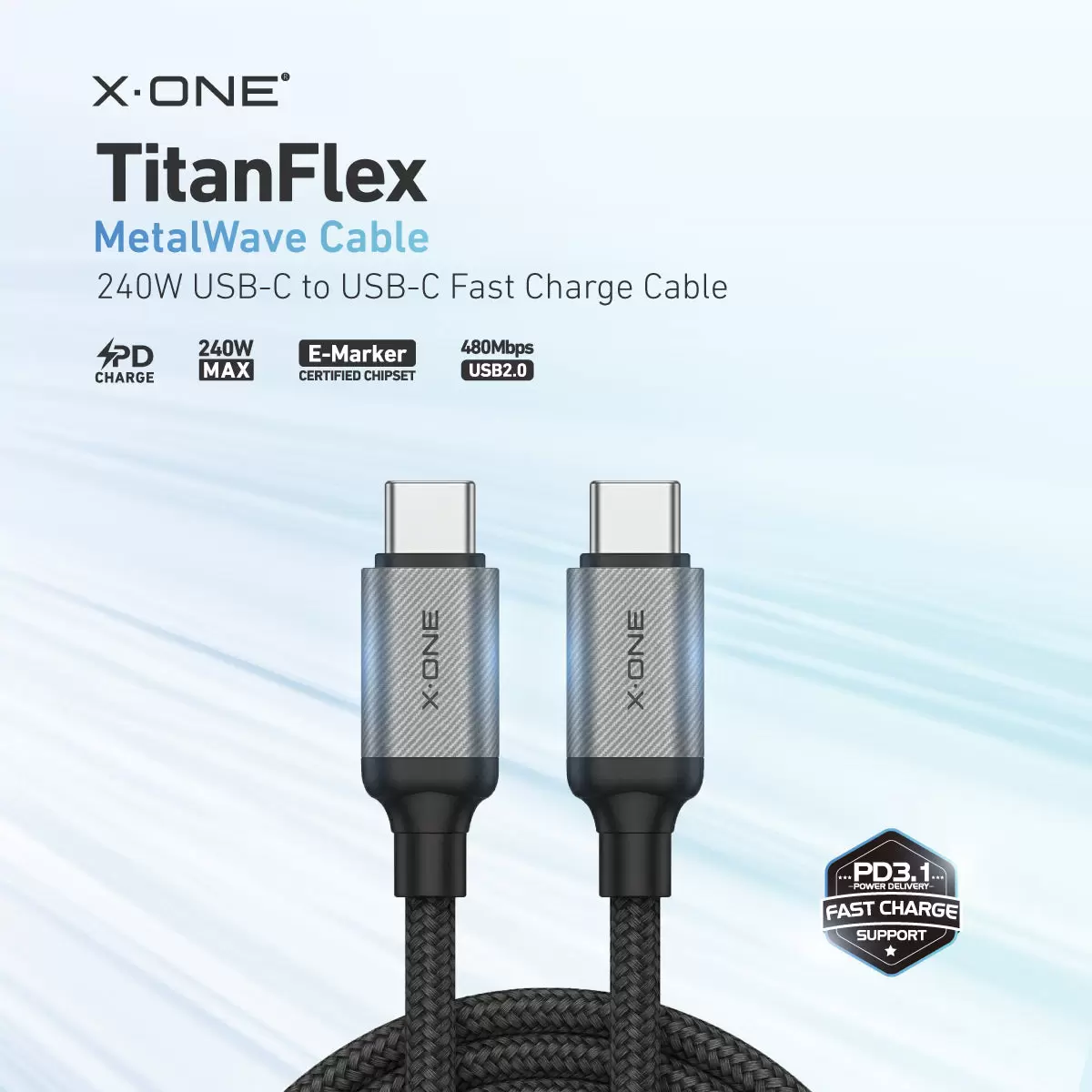Kabel metalowy TitanFlex 240 W